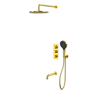 Душевой комплект термостатический WHITECROSS Y YSET11TOPGL золото